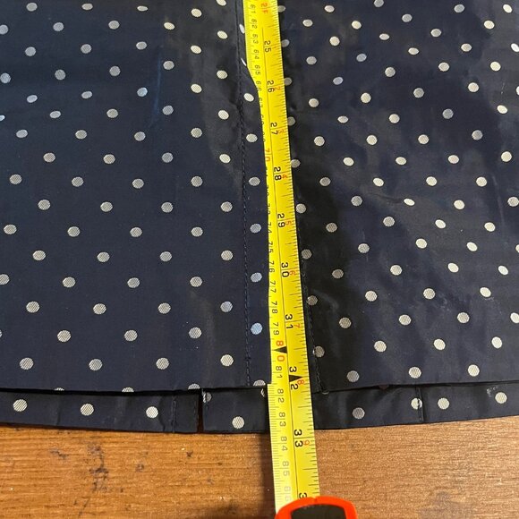 Talbots Navy Polka Dot Womens Coat Size 4 Career Preppy Classic Corpcore Office - Picture 5 of 11